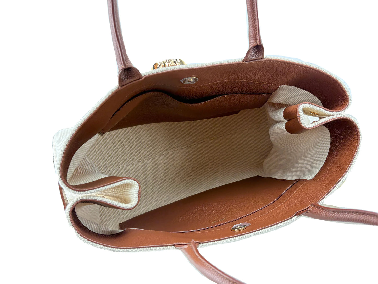 Versace Medusa Canvas Belt Tote Bag