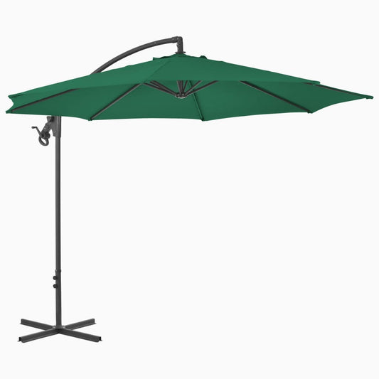 Cantilever Garden Parasol with Steel Pole 118.1" Green