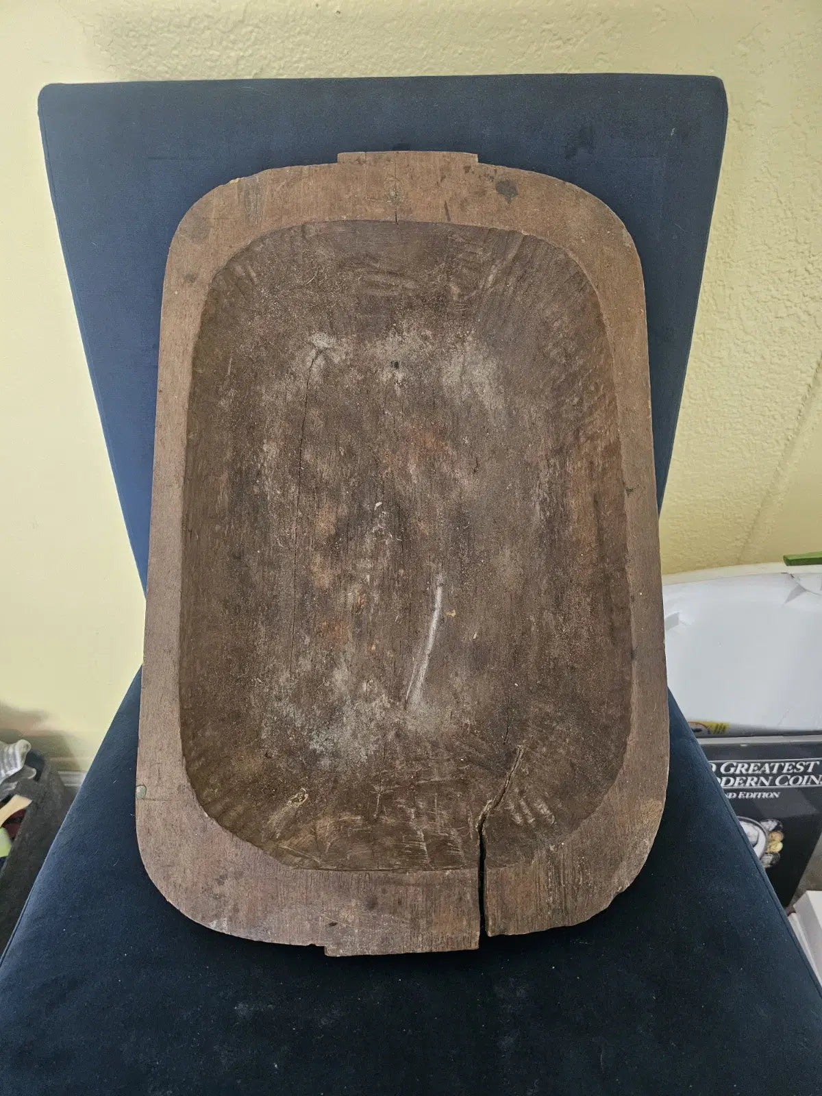 Vintage Early American Hand Made Wood Bowl