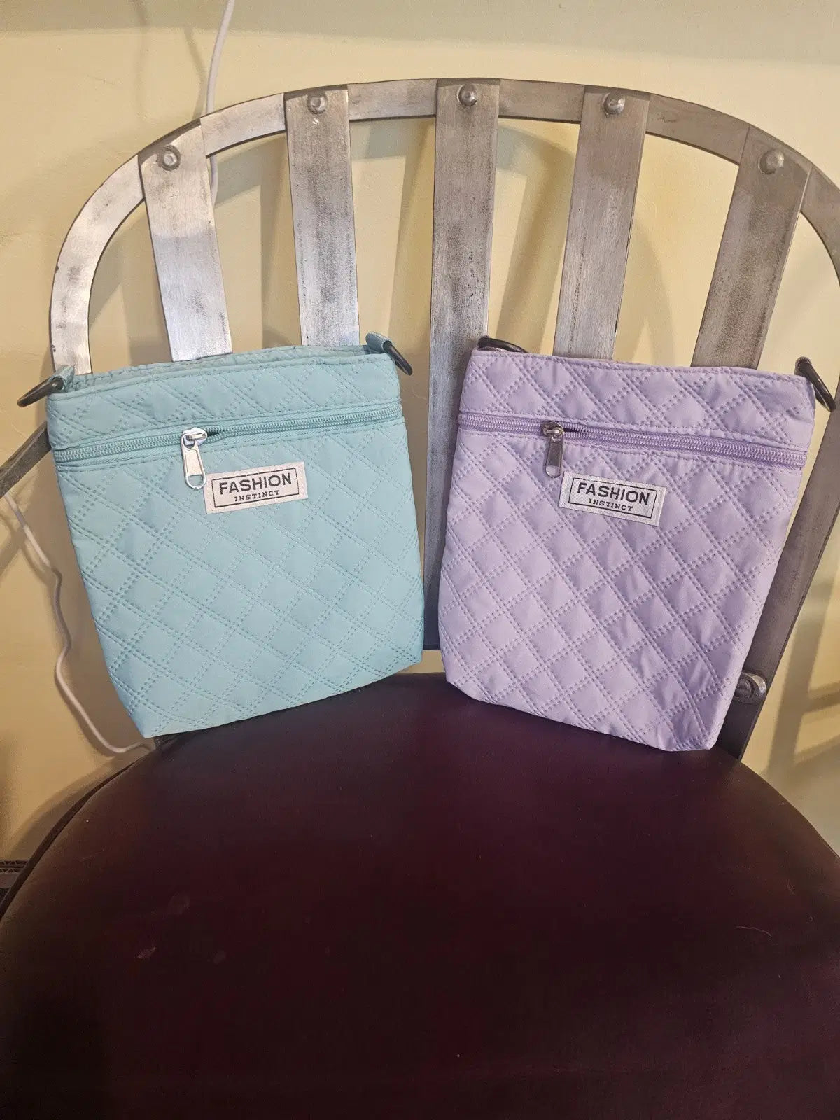 Purse Fashion crossbody bag purple or teal adjustable and detachable strap
