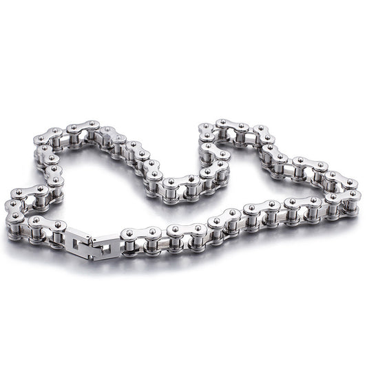 Trendy Men's Titanium Steel Bicycle Chain Jewelry