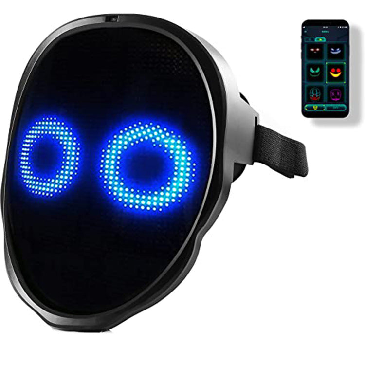 Halloween Face Masks Full Color LED Luminous Mask Face Changing Mask Party Bar P