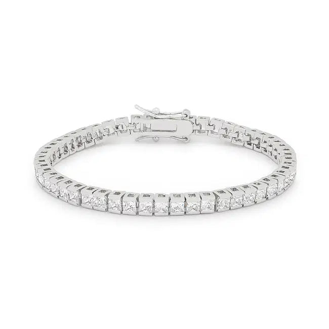 Princess Cubic Zirconia Tennis Bracelet
