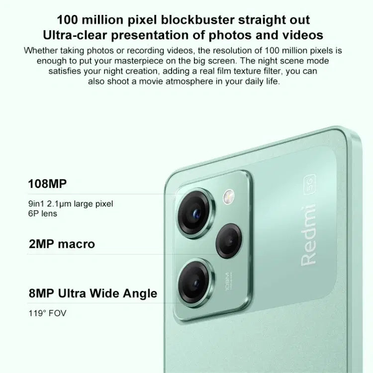 Xiaomi Redmi Note 12 Pro Speed 5G, 108MP Camera, 8GB+256GB, Triple Back Cameras, 5000mAh Battery, 6.67 inch MIUI 14 Snapdragon 778G Octa Core up to 2.4GHz, Network: 5G, Dual SIM, NFC, IR (Black)