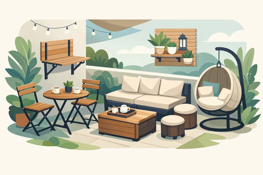 12 Small Patio Furniture Ideas That Save Space