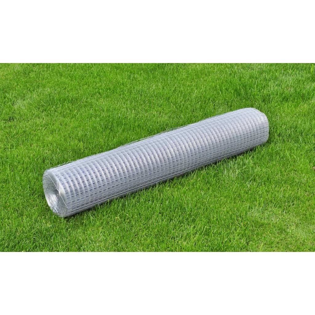 Chicken Wire Fence Galvanized Steel 82'x3.3'Silver