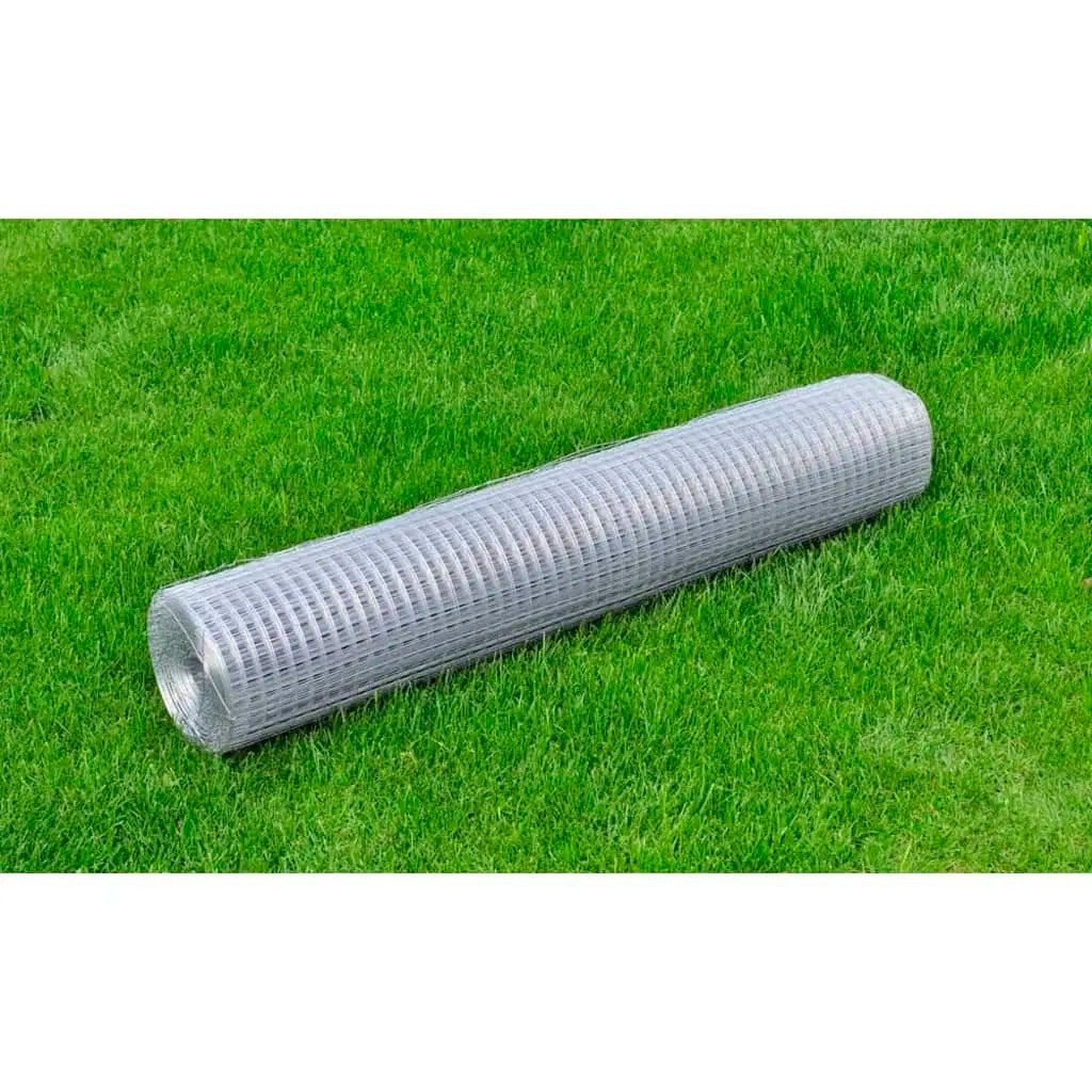 Chicken Wire Fence Galvanized Steel 82'x3.3'Silver
