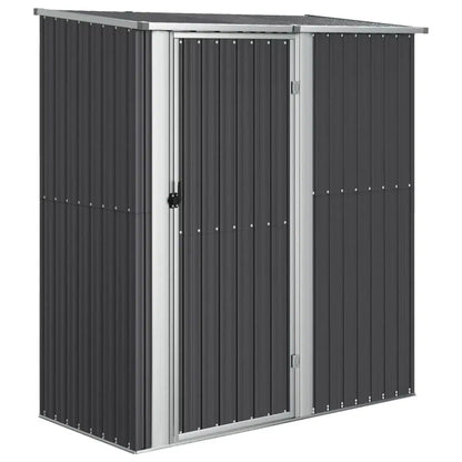 Garden Shed Anthracite 71.1"x38.2"x82.5" Galvanized Steel