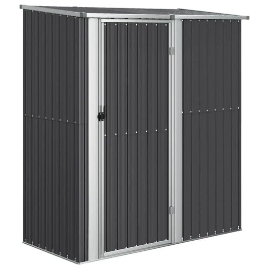 Garden Shed Anthracite 71.1"x38.2"x82.5" Galvanized Steel