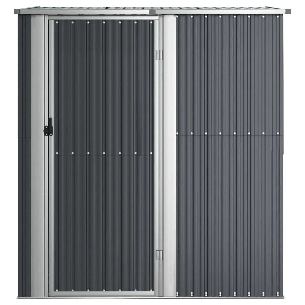 Garden Shed Anthracite 71.1"x38.2"x82.5" Galvanized Steel