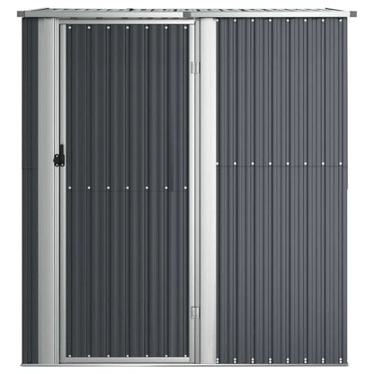 Garden Shed Anthracite 71.1"x38.2"x82.5" Galvanized Steel