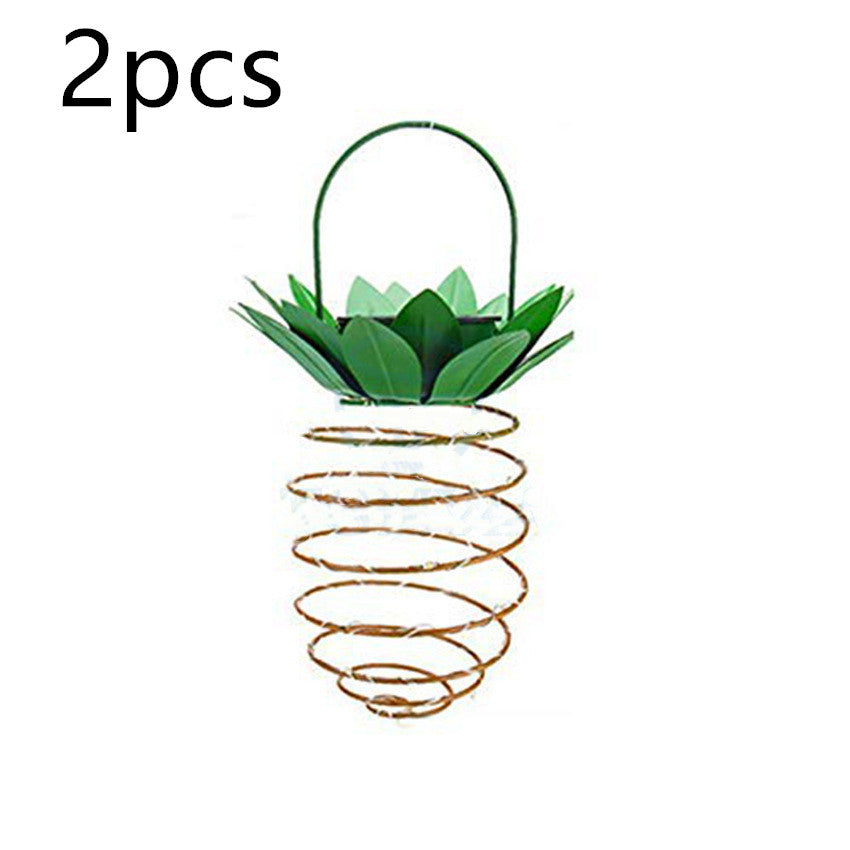 Outdoor Waterproof Garden Pineapple Solar Lights Path Lights Hanging Fairy Light