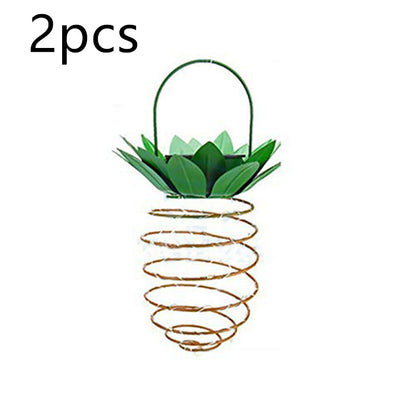 Outdoor Waterproof Garden Pineapple Solar Lights Path Lights Hanging Fairy Light