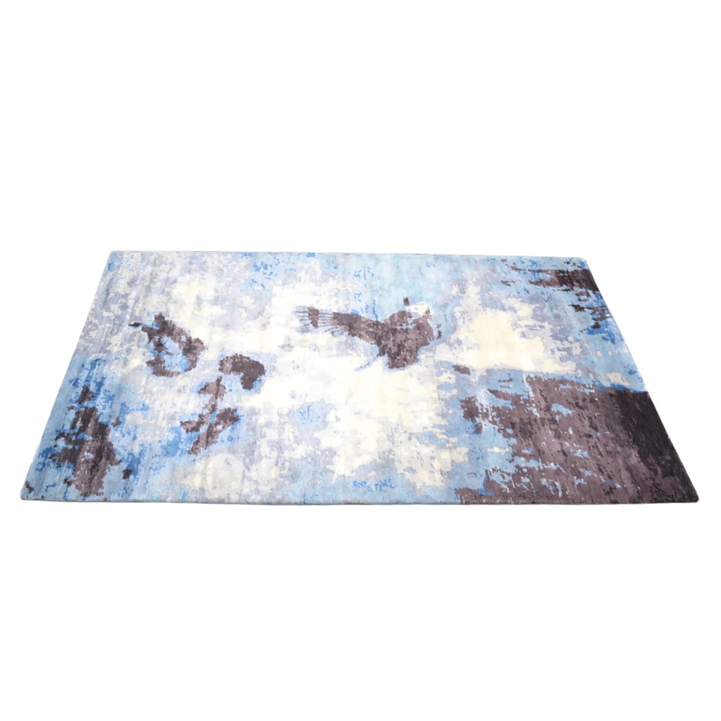 Rugsotic Carpets Hand Knotted Silk Area Rug Abstract