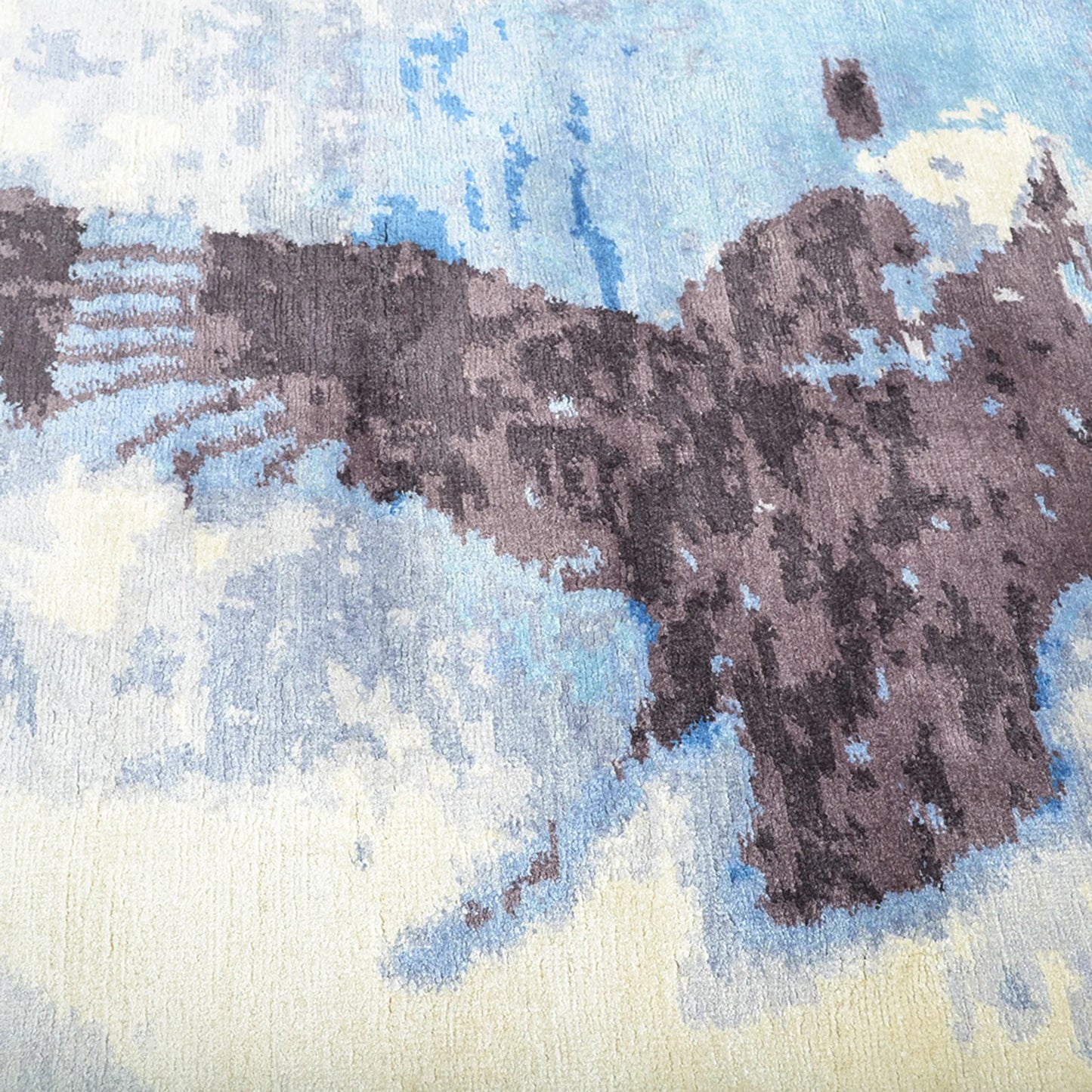 Rugsotic Carpets Hand Knotted Silk Area Rug Abstract