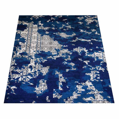 Rugsotic Carpets Hand Knotted Silk Area Rug Abstract
