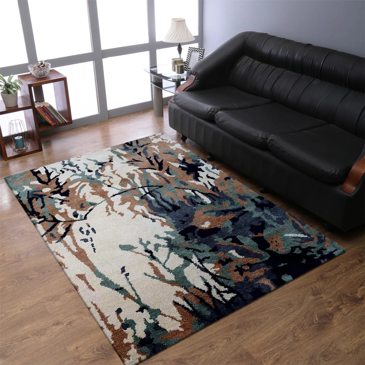 Rugsotic Carpets Hand Knotted Silk Area Rug Abstract