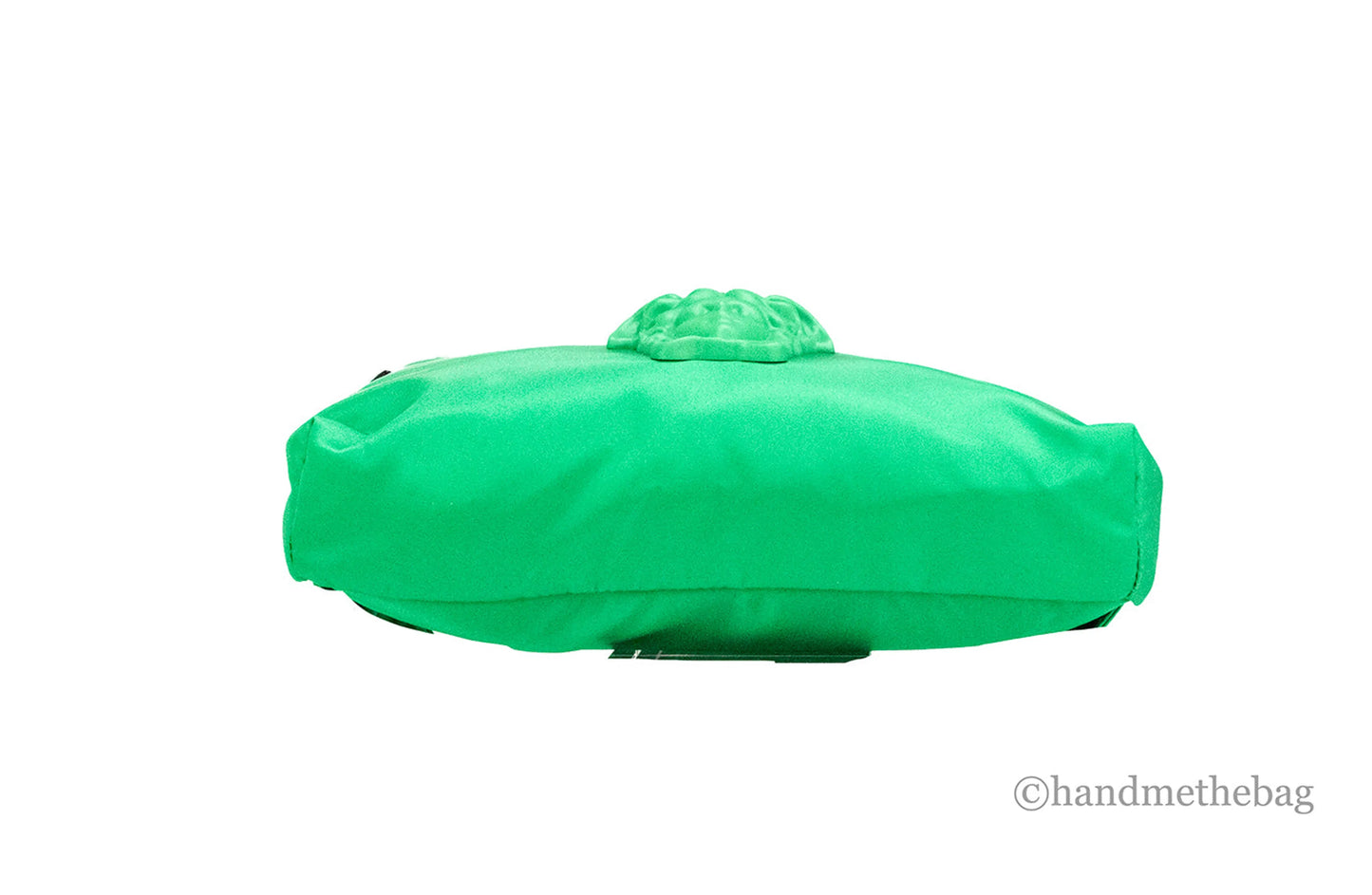 Versace Bright Green Nylon Matte Medusa Belt Bag