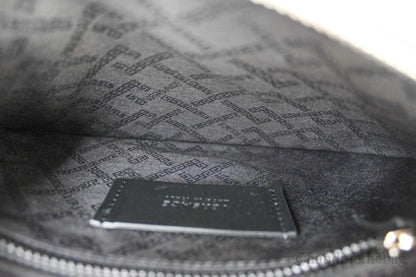 Versace Leather Embroidered Heart Patch Clutch