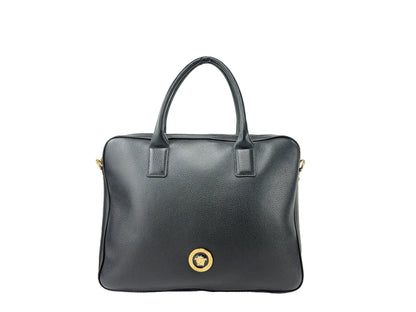 Versace Medusa Leather Briefcase Laptop Bag