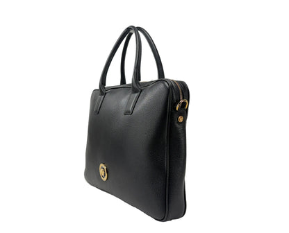 Versace Medusa Leather Briefcase Laptop Bag