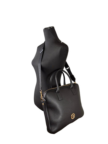 Versace Medusa Leather Briefcase Laptop Bag