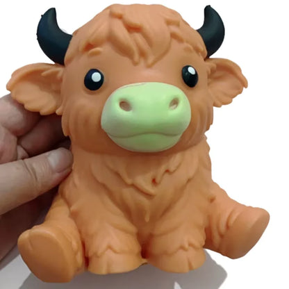 Scottish Highland Cow Squishy Slow Rebound Anxiety Relief Fidget Toy,Squishy Toys, Festival Toys,Juegos Para ,Cheese Squishy