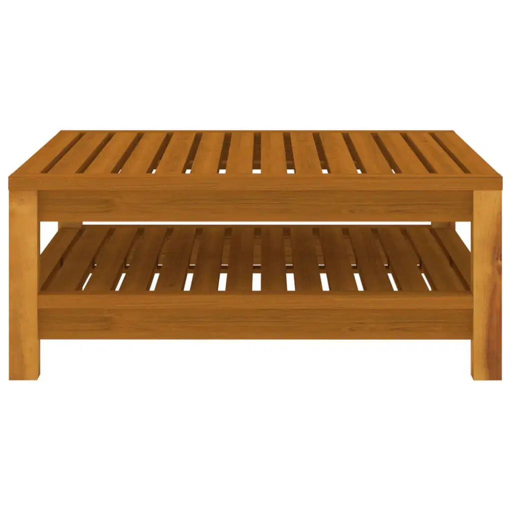 10 Piece Patio Lounge Set with Cushion Solid Acacia Wood