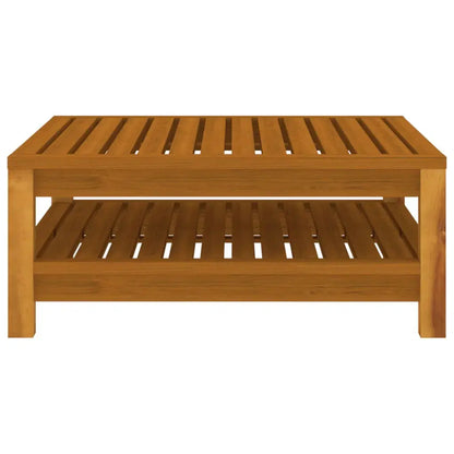 10 Piece Patio Lounge Set with Cushion Solid Acacia Wood