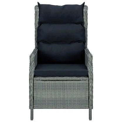 3 Piece Patio Dining Set Light Gray