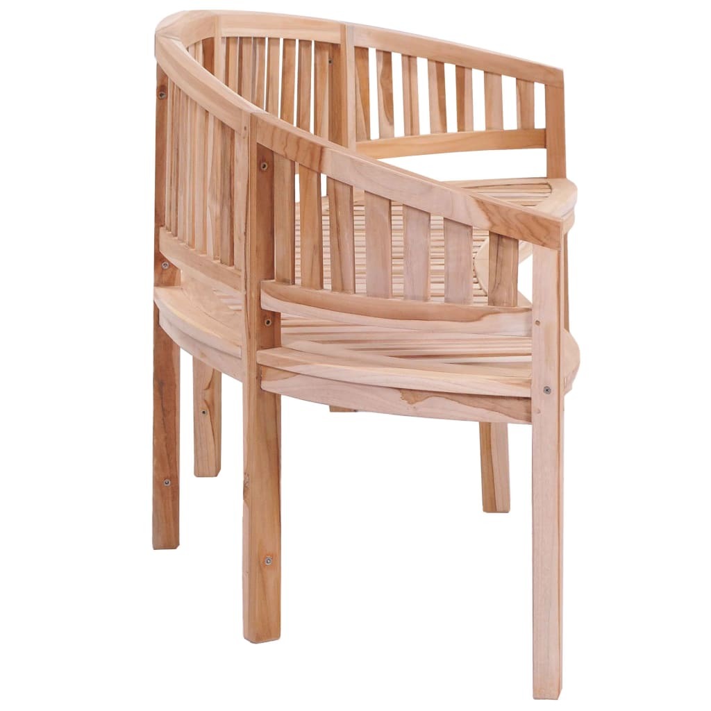 Banana Bench 78.7" Solid Teak Wood