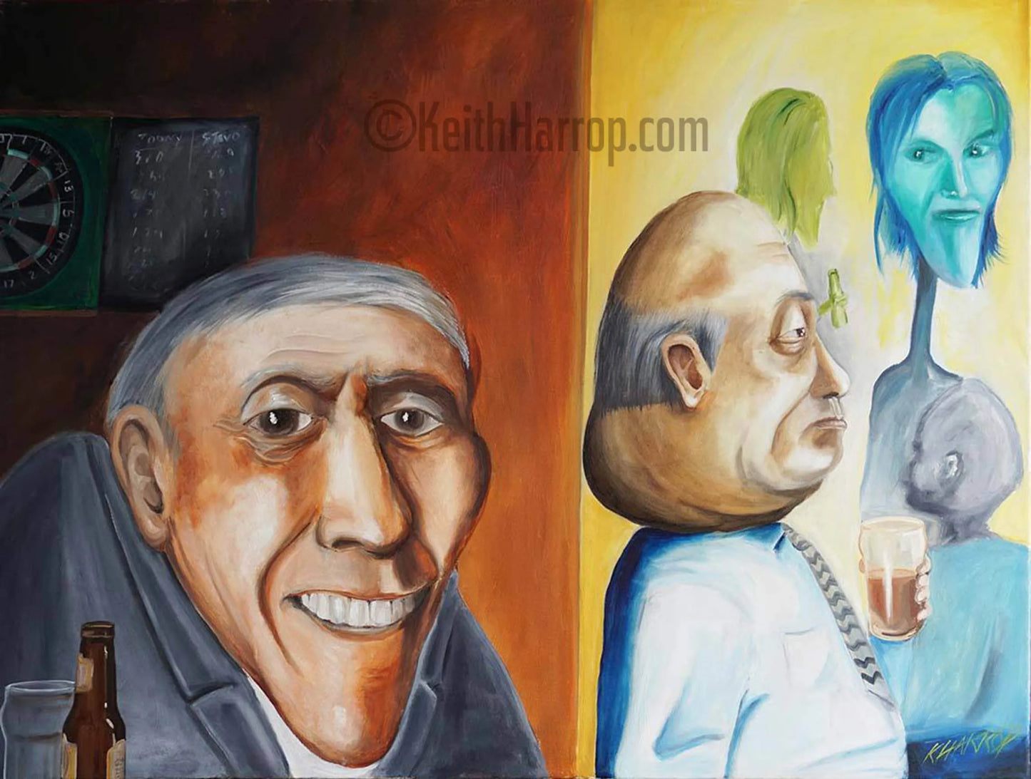 Locals - Oil Painting