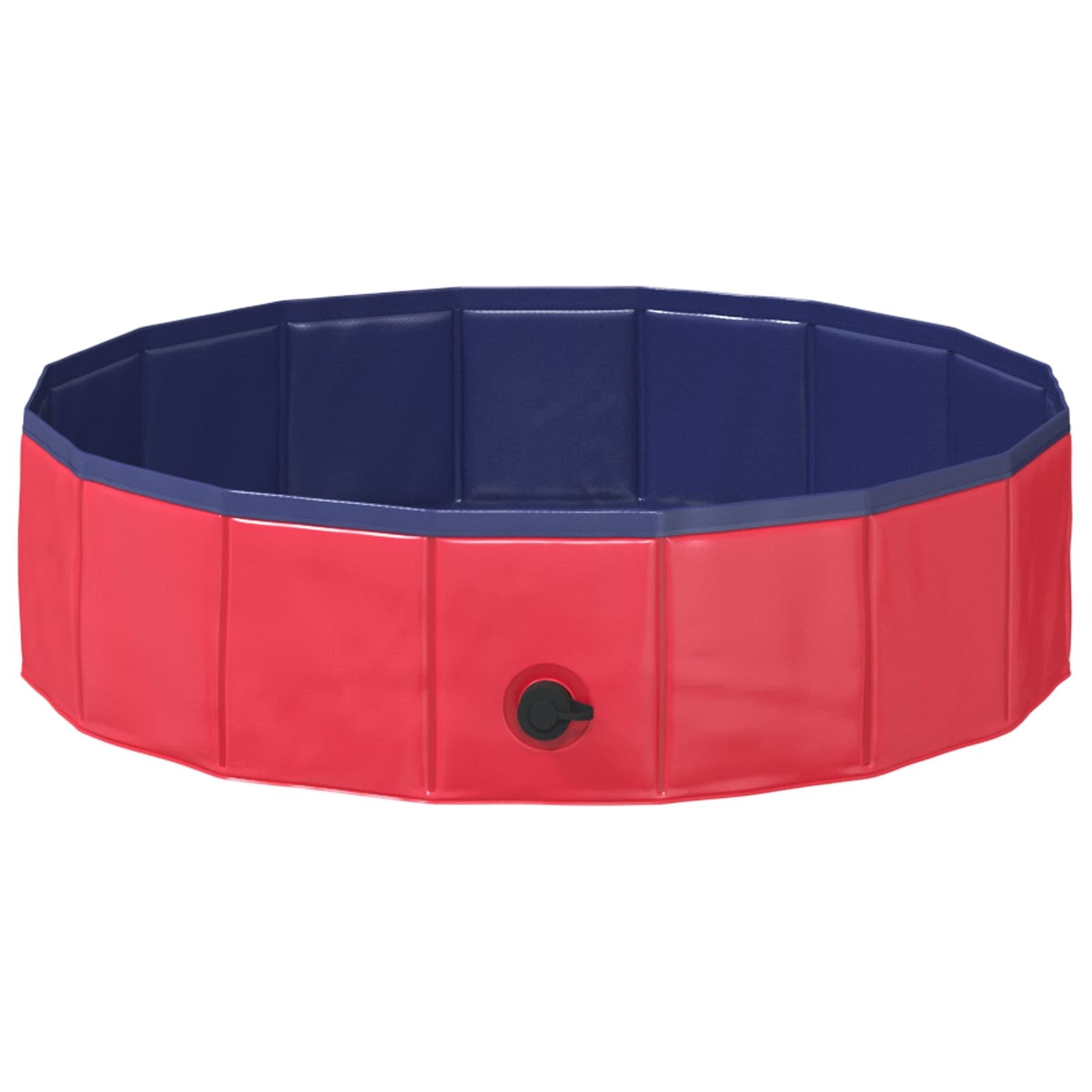 | Children Swimming Pool | Folding Red  31.50 x 7.87 in