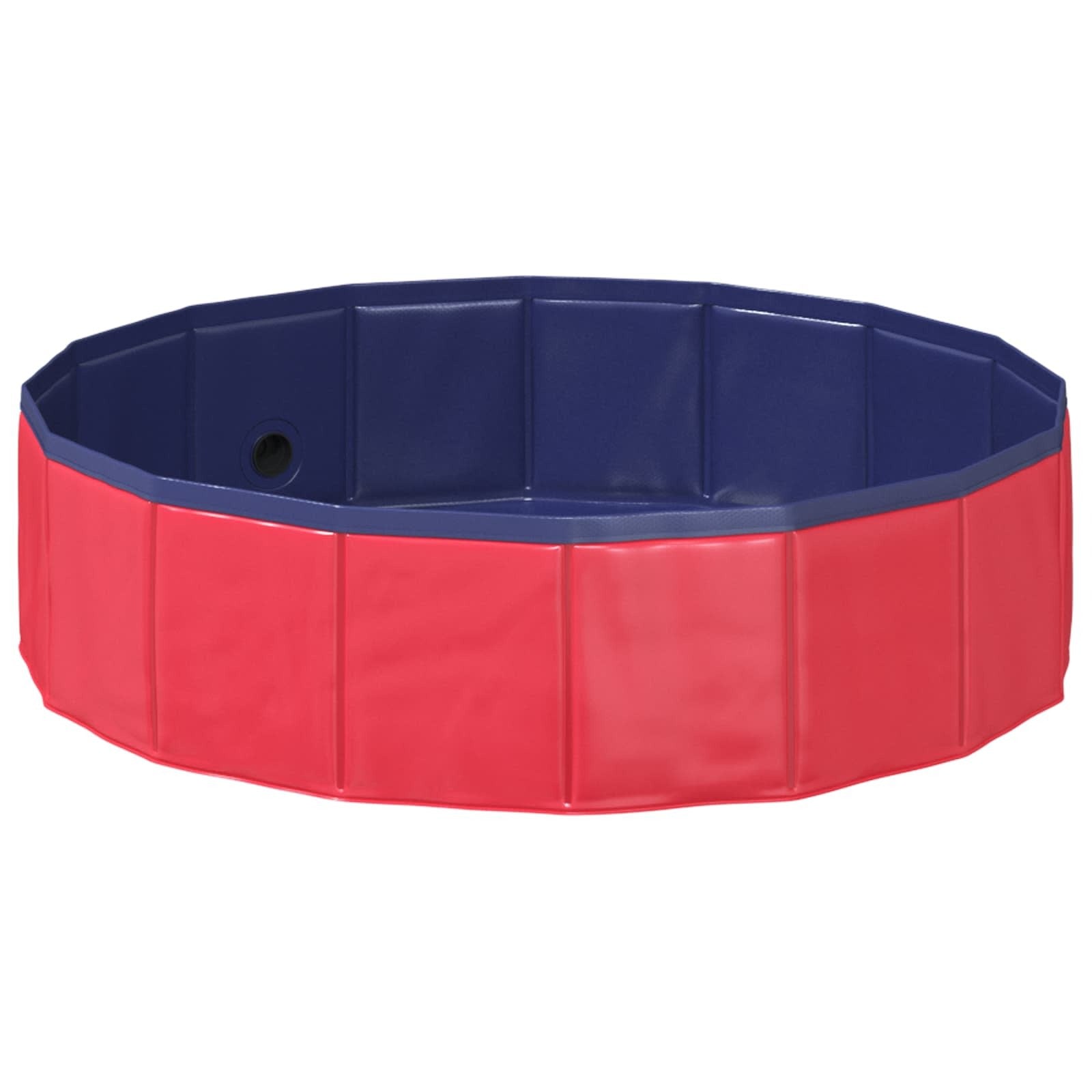 | Children Swimming Pool | Folding Red  31.50 x 7.87 in