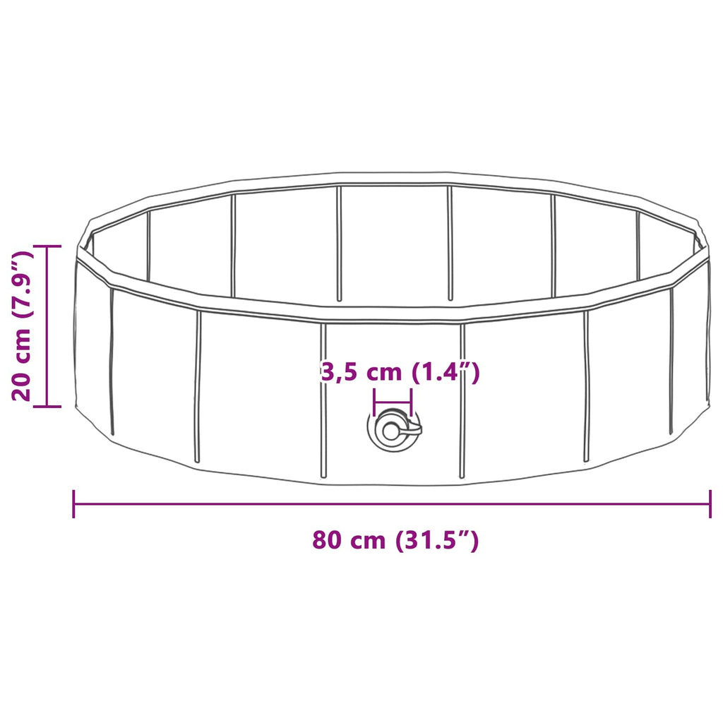 | Children Swimming Pool | Folding Red  31.50 x 7.87 in