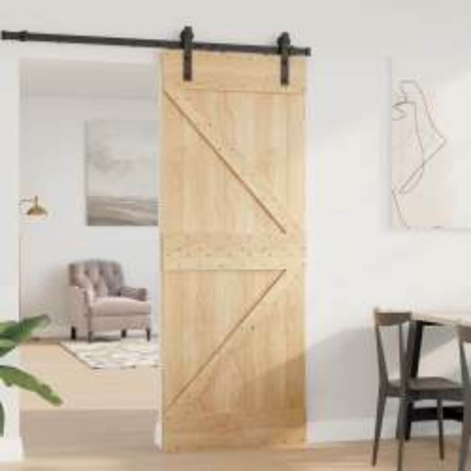 | Door | NARVIK Natural 31.50 x 82.68 in Solid Pine Wood
