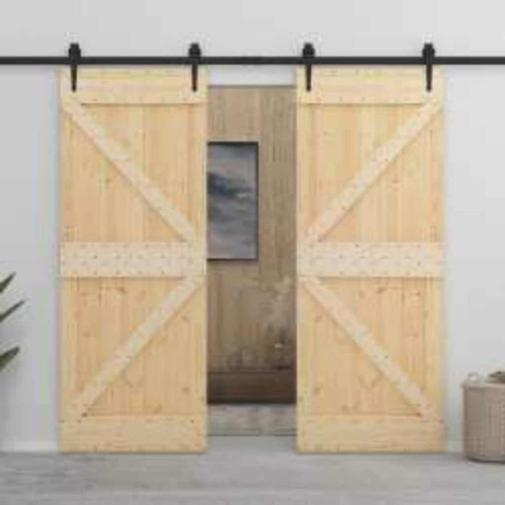| Door | NARVIK Natural 31.50 x 82.68 in Solid Pine Wood