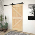| Door | NARVIK Natural 35.43 x 82.68 in Solid Pine Wood