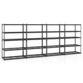 5-Tier Metal Shelving Unit 2000 lbs Capacity with Adjustable Wire Racks Set of 4 - Color: Black - Size: Set of 4