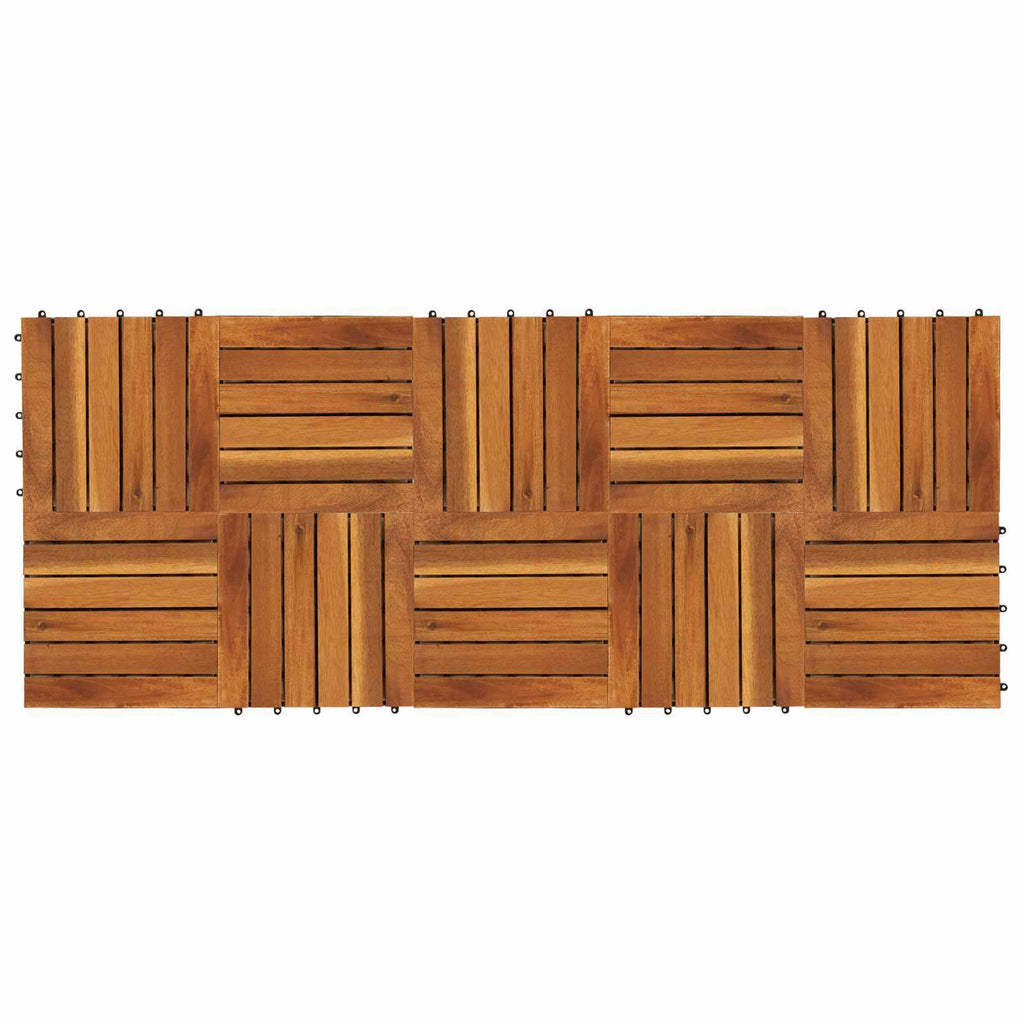 | Decking Tile | 10 pcs Brown 11.81 x 11.81 in Acacia Hardwood
