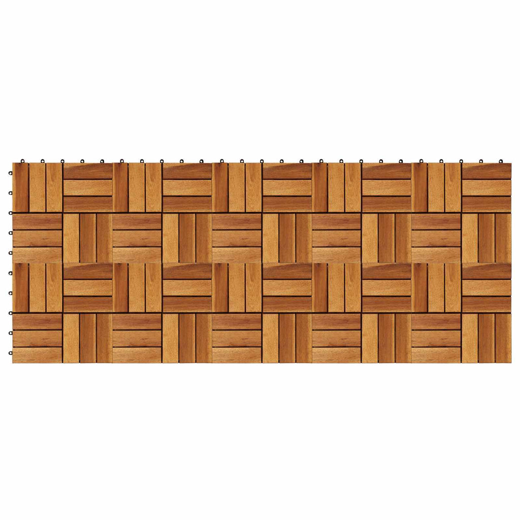 | Decking Tile | 10 pcs Brown 11.81 x 11.81 in Acacia Hardwood