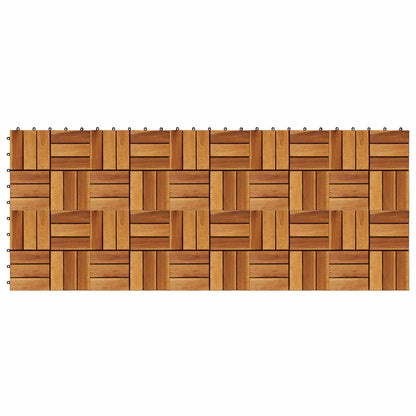 | Decking Tile | 10 pcs Brown 11.81 x 11.81 in Acacia Hardwood
