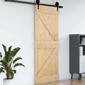 | Door | NARVIK Natural 33.46 x 82.68 in Solid Pine Wood