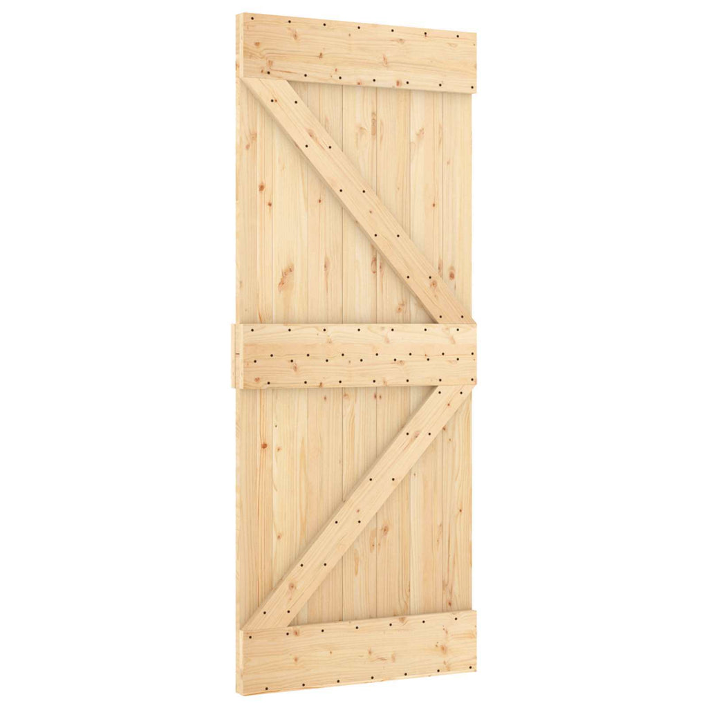 | Door | NARVIK Natural 33.46 x 82.68 in Solid Pine Wood