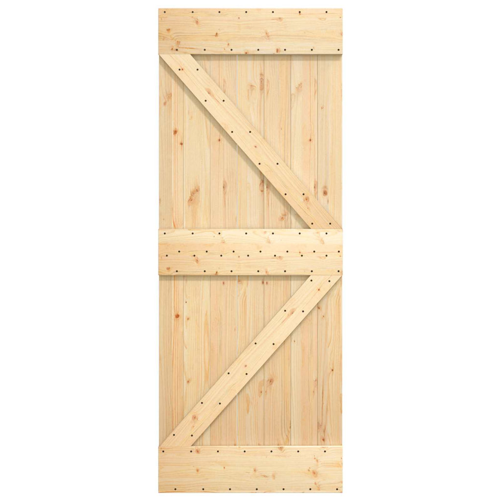 | Door | NARVIK Natural 33.46 x 82.68 in Solid Pine Wood