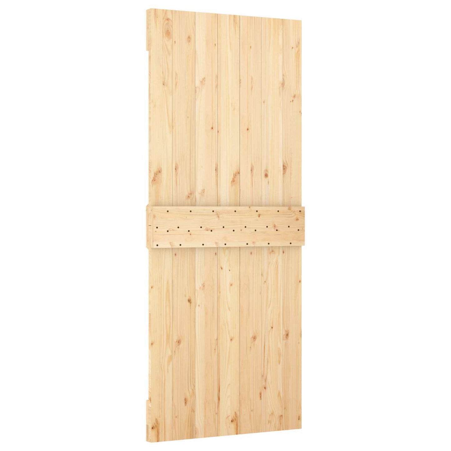 Door NARVIK 33.46 x 82.68 in Solid Pine Wood (Untreated)