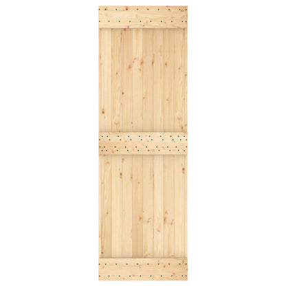 Door NARVIK 27.56 x 82.68 in Solid Pine Wood (Untreated)