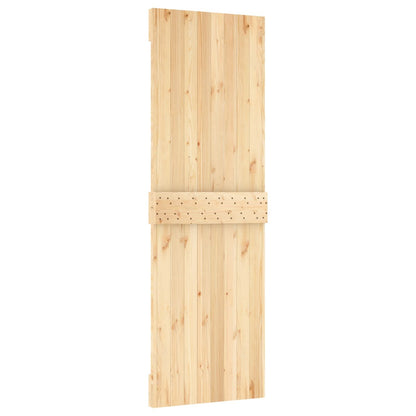 Door NARVIK 27.56 x 82.68 in Solid Pine Wood (Untreated)