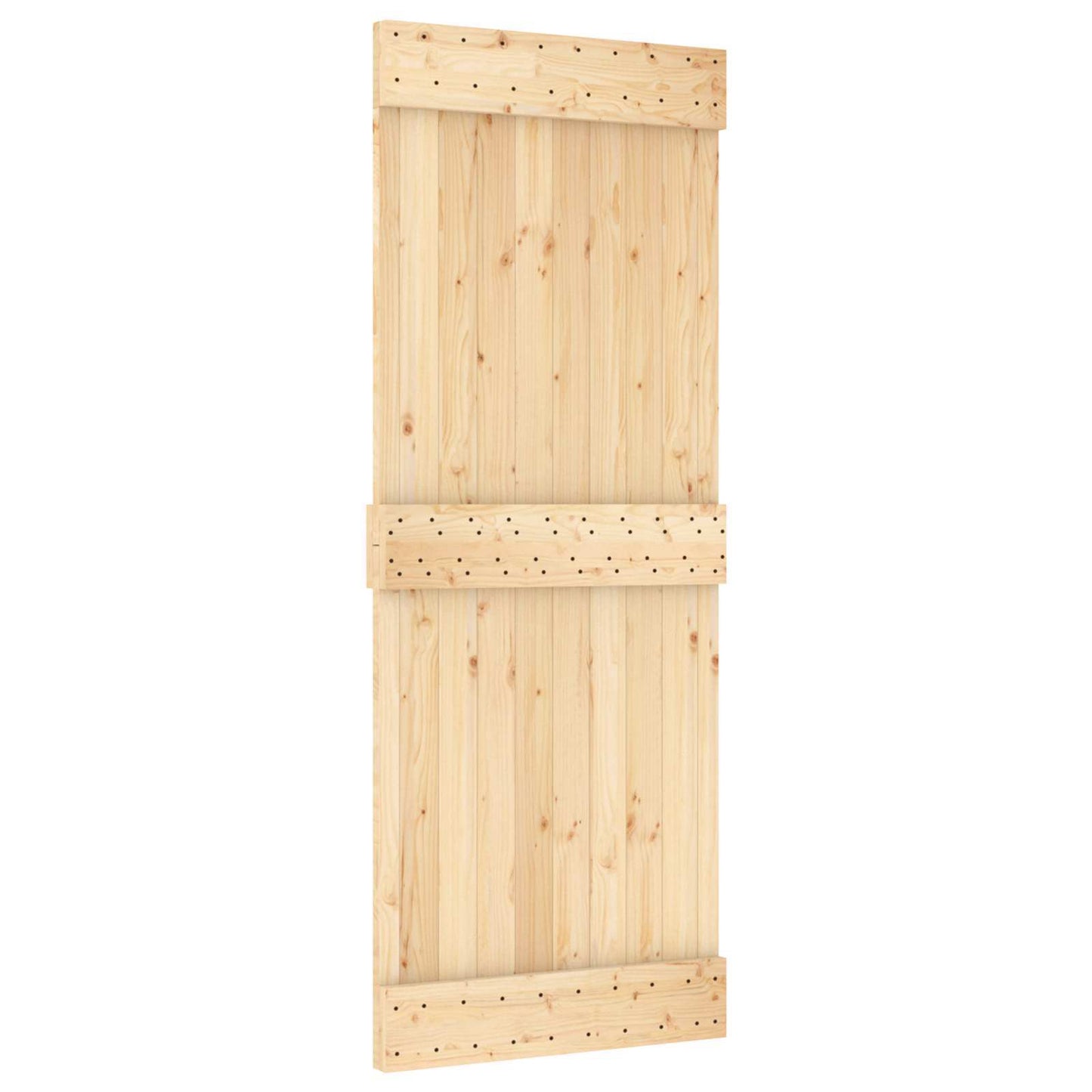 Door NARVIK 31.50 x 82.68 in Solid Pine Wood (Untreated)