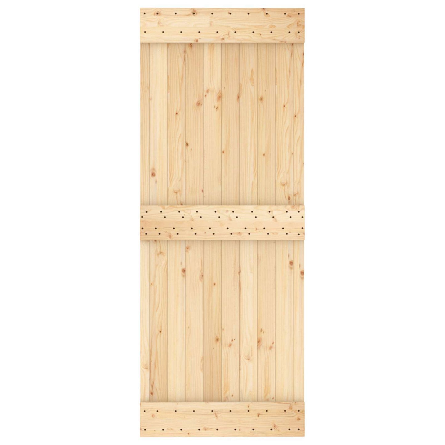 Door NARVIK 31.50 x 82.68 in Solid Pine Wood (Untreated)